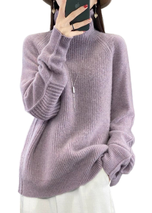 Dam Turtleneck Tröja i Löst Snitt 0