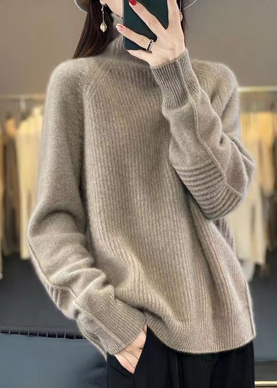 Dam Turtleneck Tröja i Löst Snitt 3