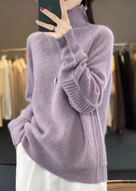 Dam Turtleneck Tröja i Löst Snitt 4