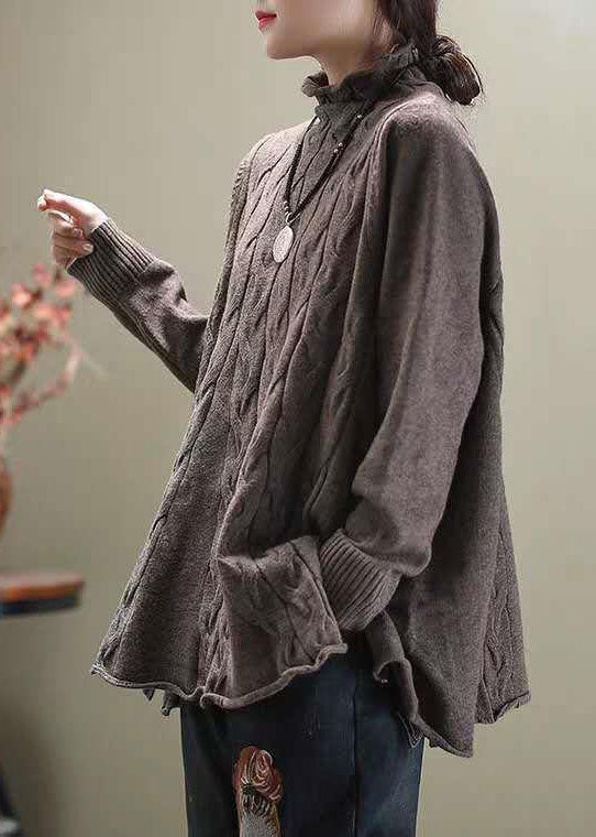 Dam Turtleneck Tröja med Sidöppning 1