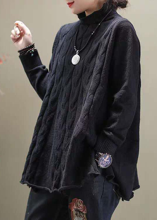 Dam Turtleneck Tröja med Sidöppning 2