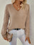 Dam V-neck Tröja med U-cut Design 1