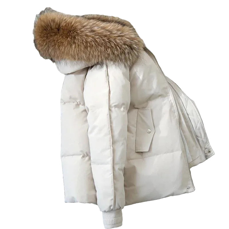 Dam Vinterhuva med Fuskpäls 0