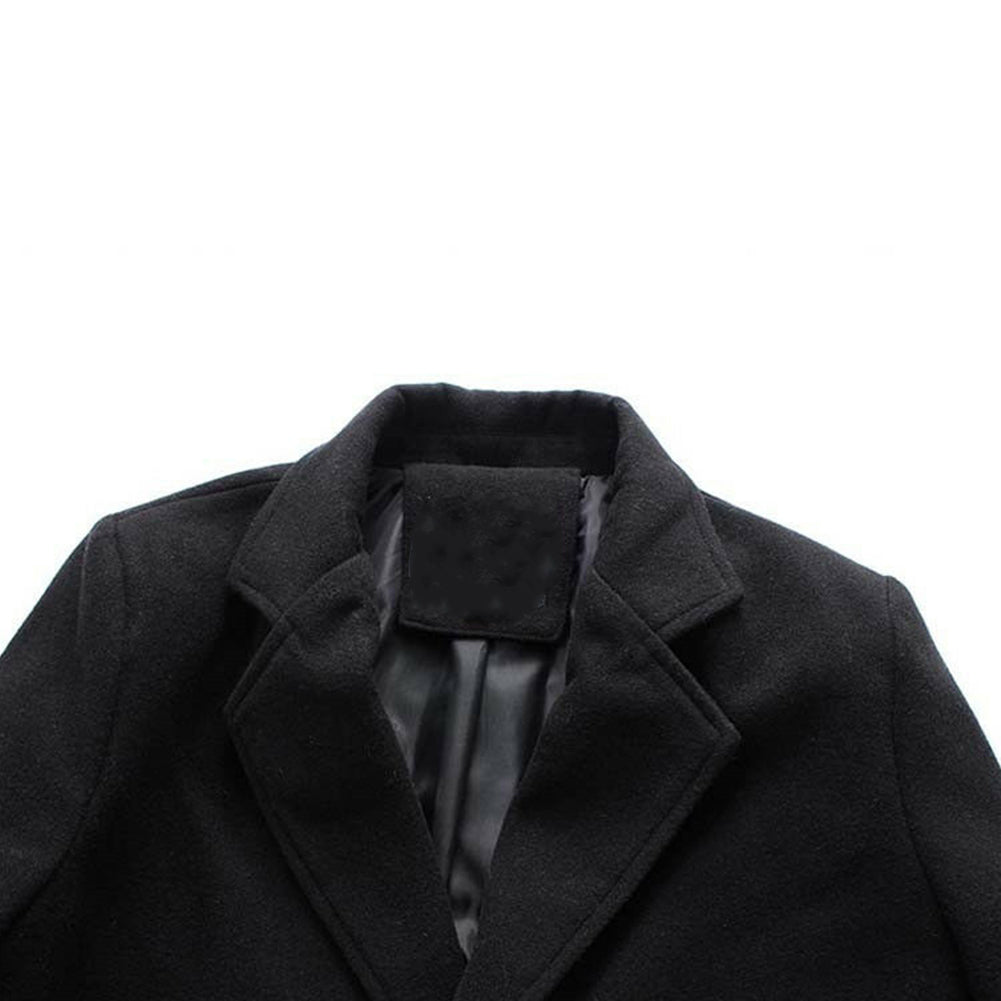 Dam lång kappa med tidlös design 6