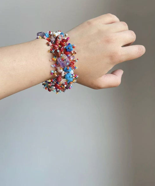 Damarmband med Regnbågsmönster och Asymmetrisk Design 0