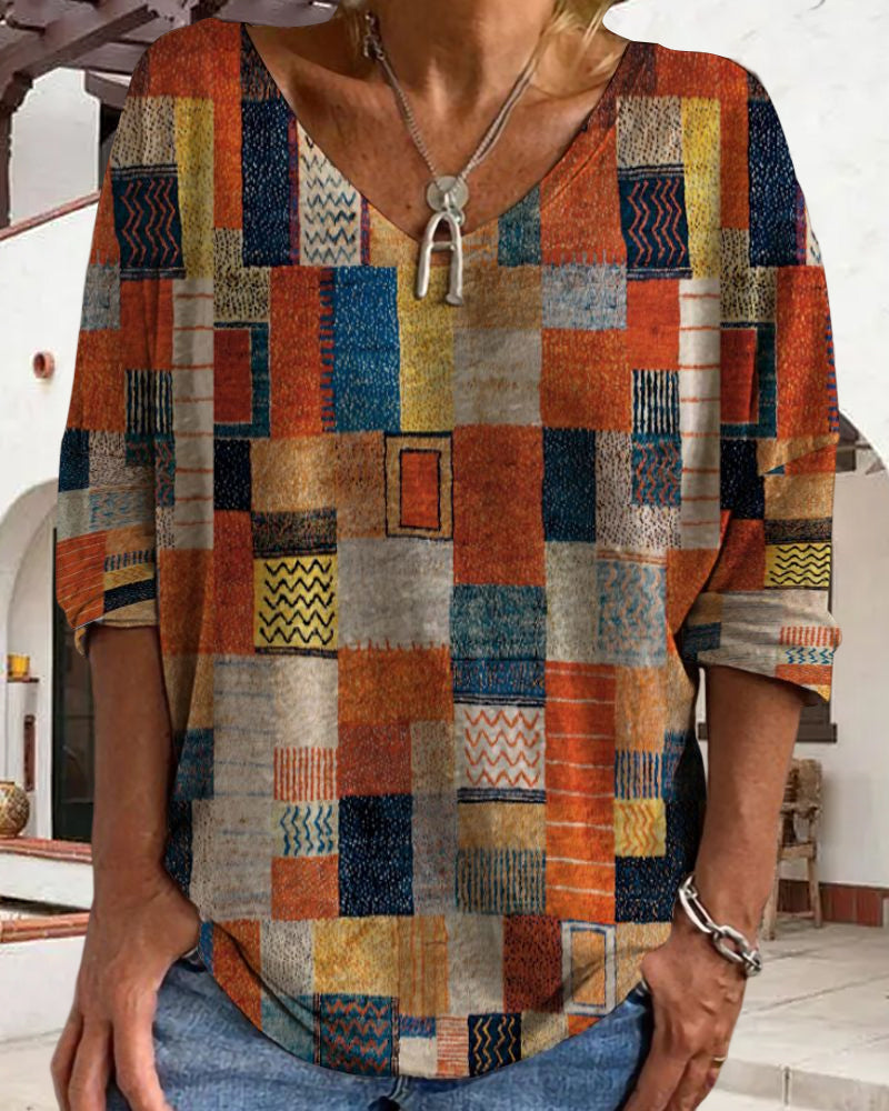 Damblus Avslappnad Silhuett Lätt Material 1