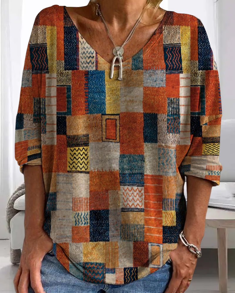 Damblus Avslappnad Silhuett Lätt Material 2