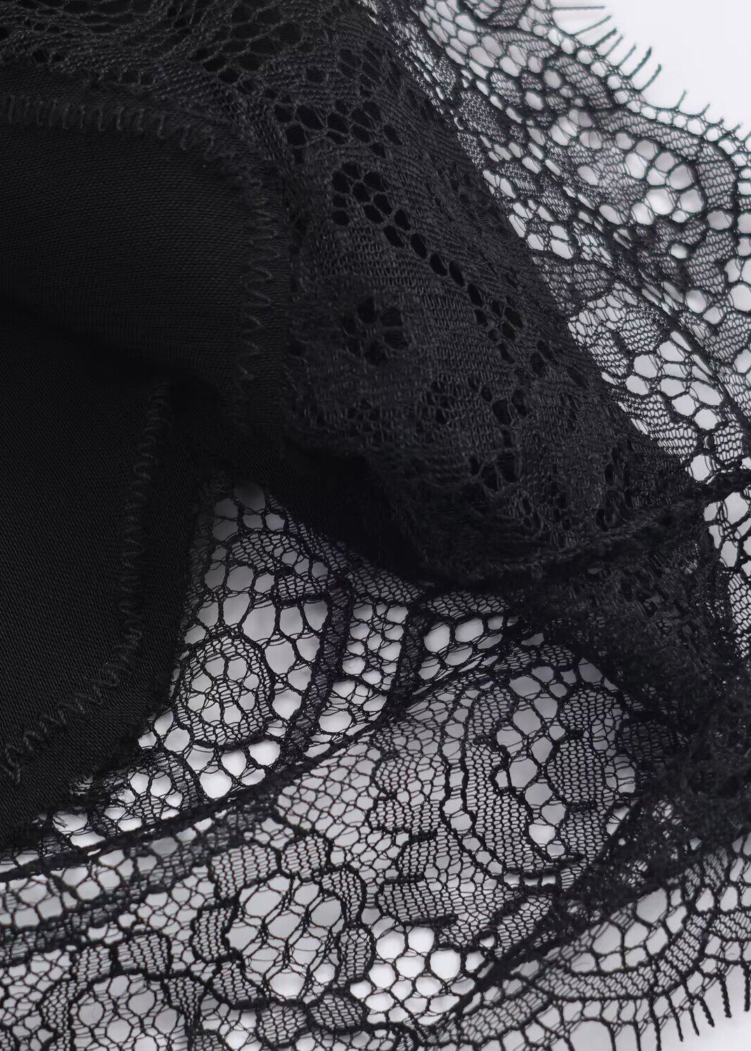Damblus Långärmad O-hals Asymmetrisk Patchwork 3