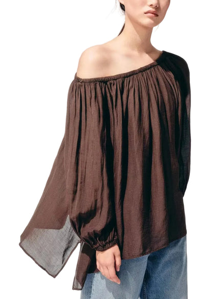 Damblus Oversized Rynkig Chiffong Sommarstil 0