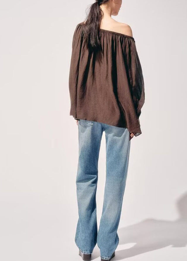 Damblus Oversized Rynkig Chiffong Sommarstil 2