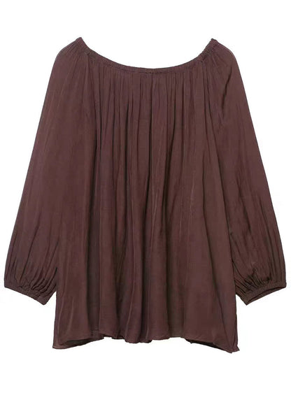 Damblus Oversized Rynkig Chiffong Sommarstil 4