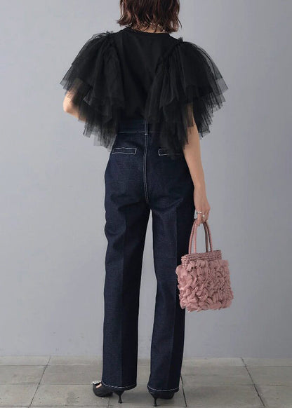 Damblus Rund Hals Patchworkdesign 4