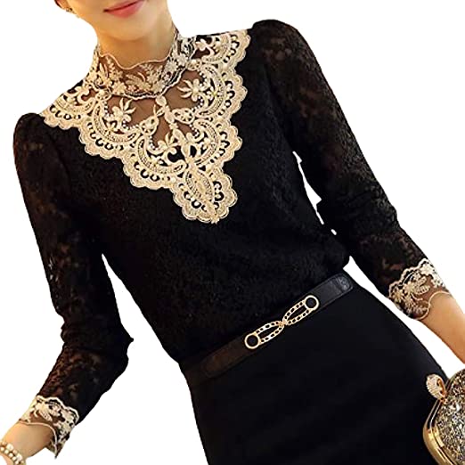 Damblus med Broderi och Meshpaneler 2