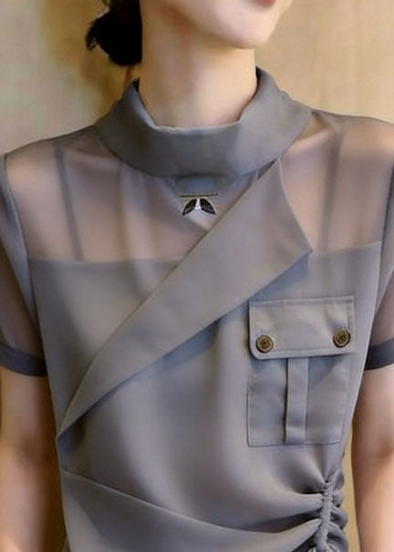 Damblus med asymmetrisk design och dragsko 1