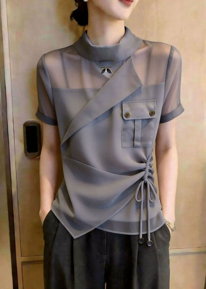 Damblus med asymmetrisk design och dragsko 4