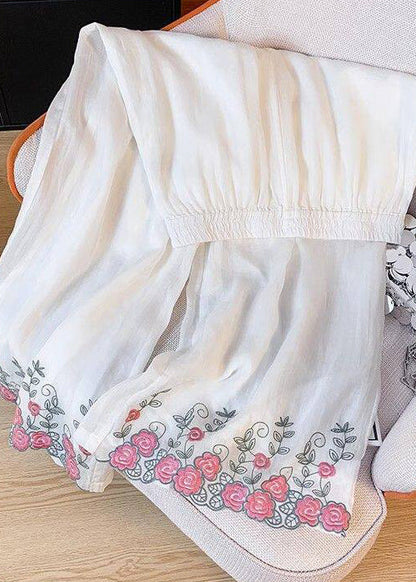Dambyxor Bohemisk Stil Broderade Med Elastisk Midja 1