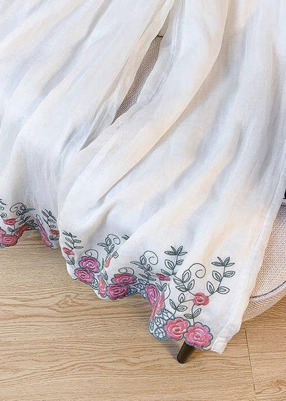 Dambyxor Bohemisk Stil Broderade Med Elastisk Midja 3