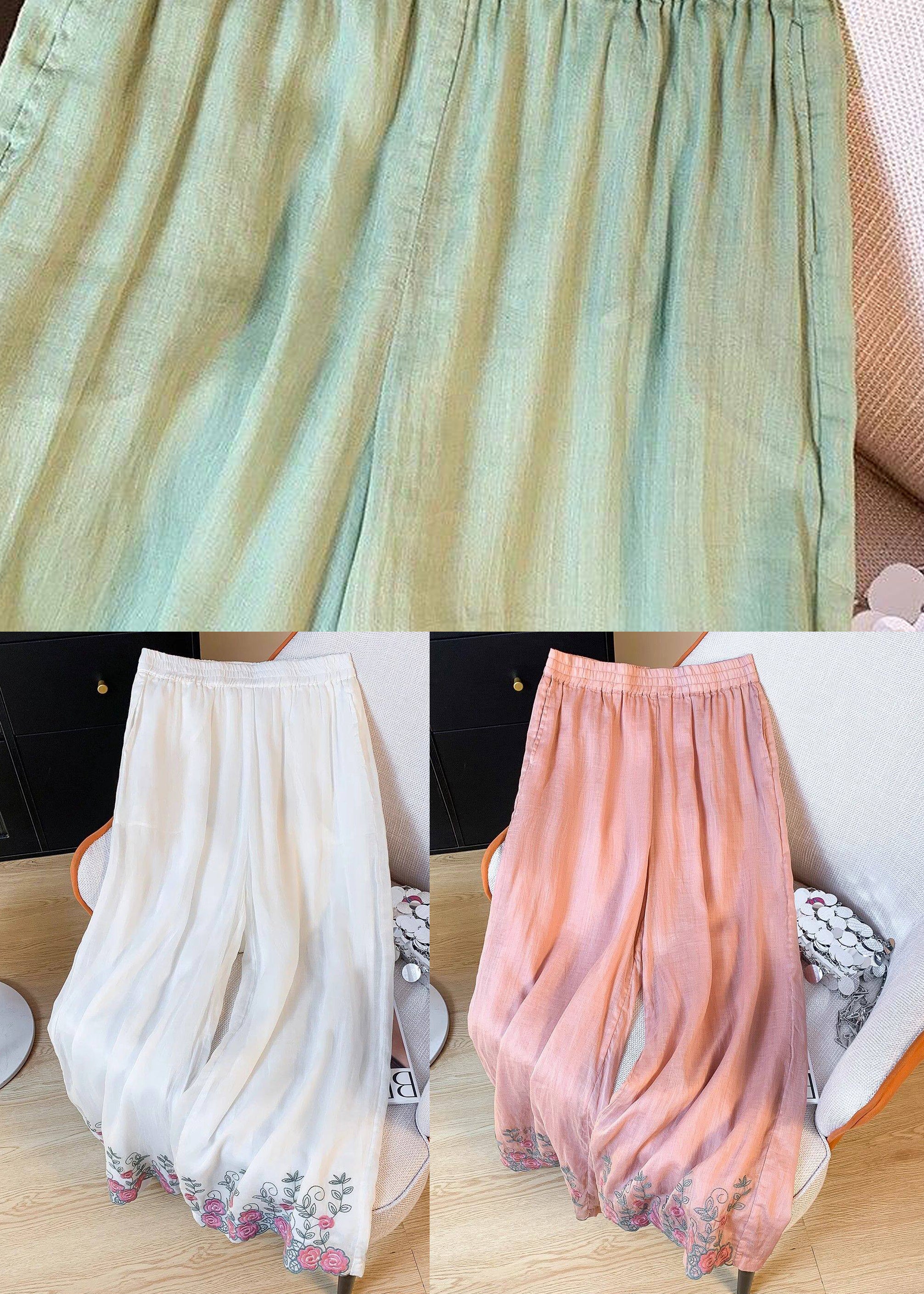 Dambyxor Broderade Lösa Sommarstil 4