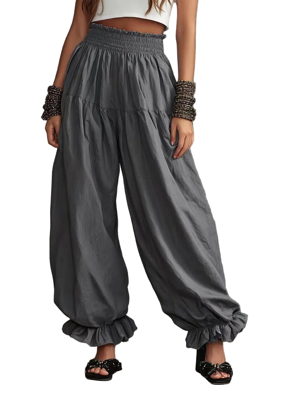 Dambyxor Oversized med Hög Midja och Lyktmodell 0