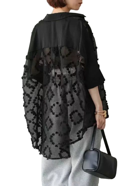 Damcardigan Bohemisk Stil med Broderi och Lätt Sommarkänsla 0