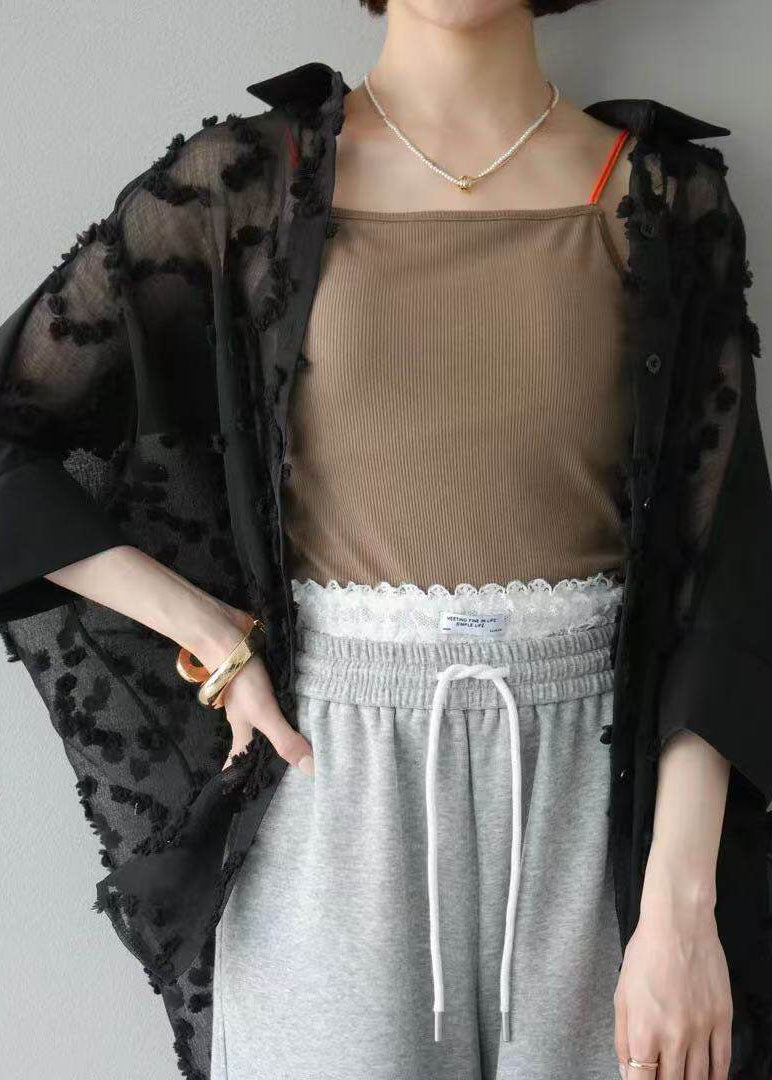 Damcardigan Bohemisk Stil med Broderi och Lätt Sommarkänsla 4