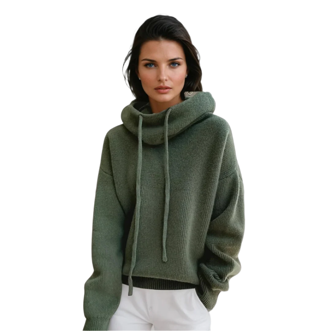 Dam Turtleneck Tröja Elegant Ull