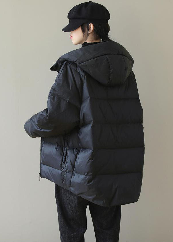 Damejacka Vinter Parkajacka med Huva och Blixtlås 4