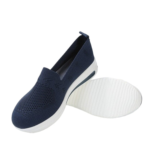 Damen Sneakers Bred Tå Andningsbart Syntetiskt Material 0
