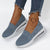 Damen Sneakers Bred Tå Andningsbart Syntetiskt Material 2