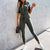 Damens Cargo Jumpsuit Slank Passform Mjuk Stretchig 4