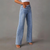Damens Högmidjade Vida Jeans i Denim 2