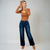 Damens Högmidjade Vida Jeans i Premium Denim 4