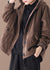 Damens Hooded Corduroy Vinterjacka 1