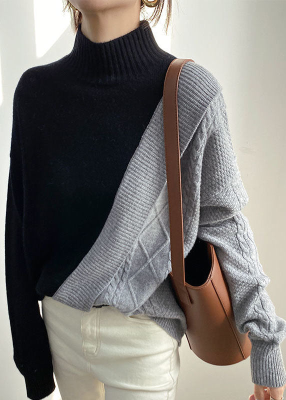 Damens Hösttröja i Patchwork Stil 2