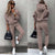 Damens Joggingpak Oversized Hoodie Mjuk Blandning av Tyg Tapered Byxor 5