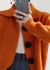 Damens Knitted Cardigan med Peter Pan Krage 4