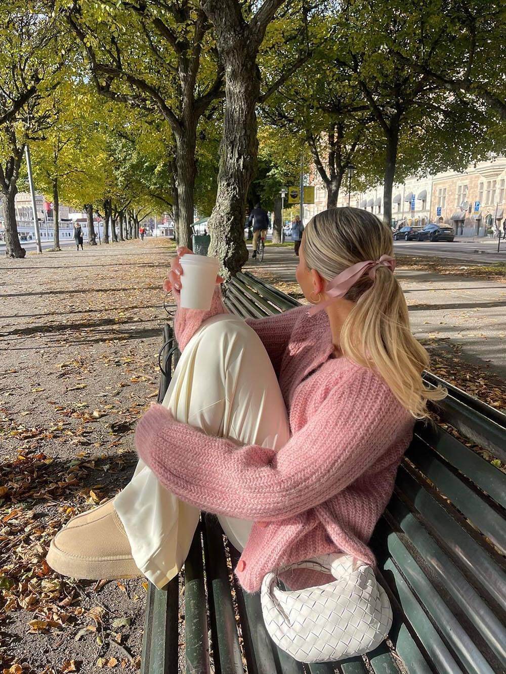 Damens Långärmad Cardigan i Avslappnad Stil 6