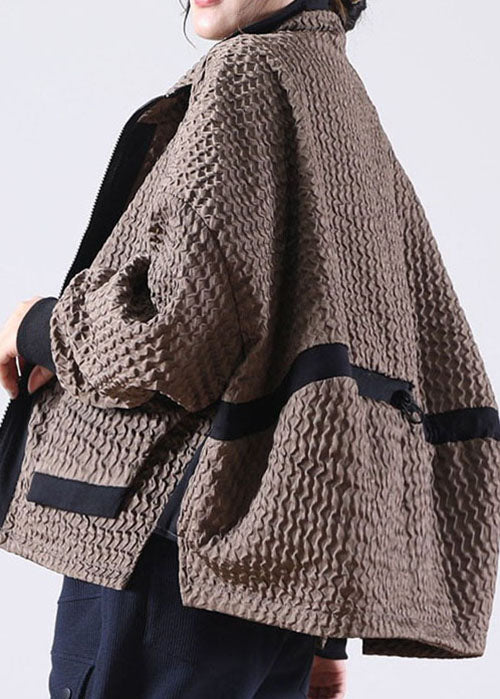 Damens Manchesterjacka Låg Hög Design med Dragkedja 2