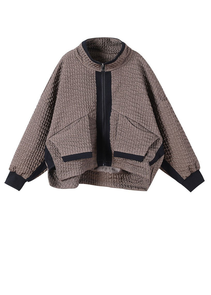 Damens Manchesterjacka Låg Hög Design med Dragkedja 4