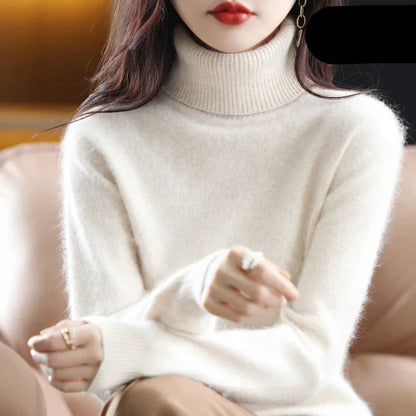 Damens Rollkragenpullover i Cashmere 1