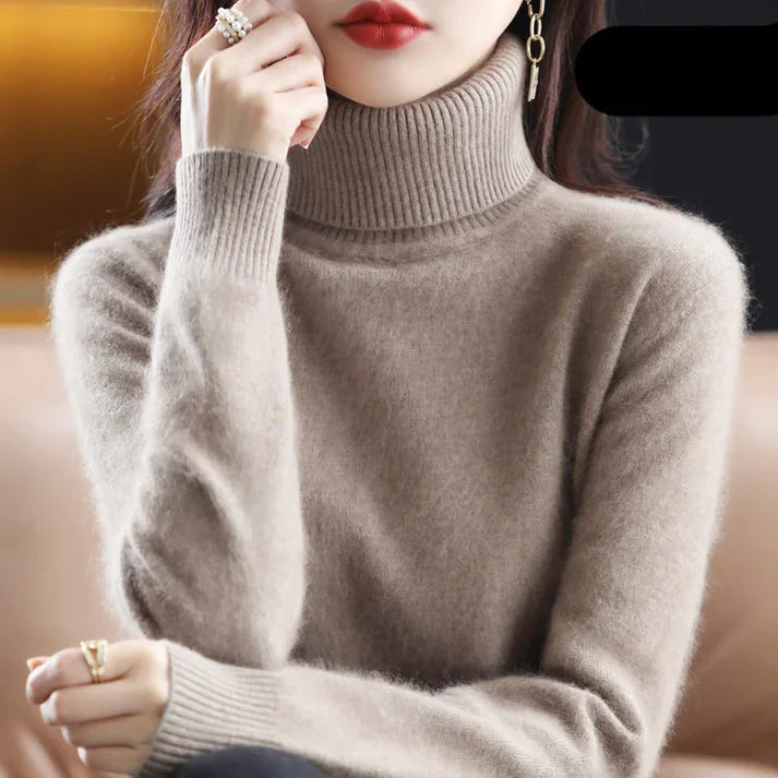 Damens Rollkragenpullover i Cashmere 2