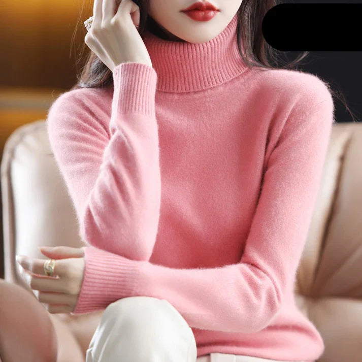 Damens Rollkragenpullover i Cashmere 3