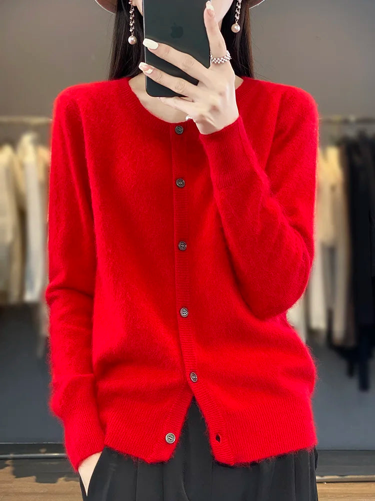 Damens Runda Hals Vest Klassisk Kattun 10