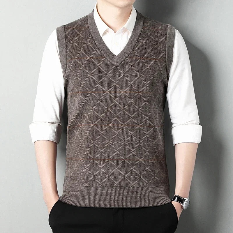 Damens Tanktop i Stickad Ull 1