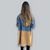 Damens Trench Coat i Denim med Två Färger 1