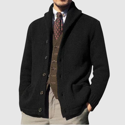 Damens Vintage Cardigan med Lapelkrage 1
