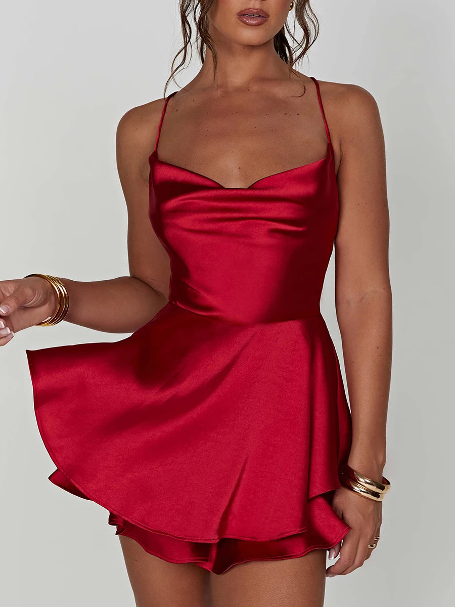 Damer Cami Playsuit med Cowl Neck 5