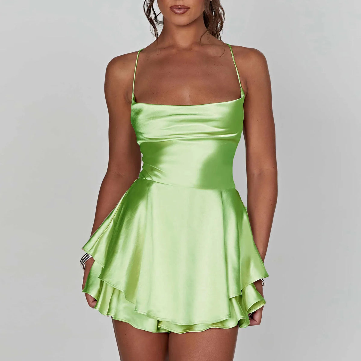 Damer Cami Playsuit med Cowl Neck 7