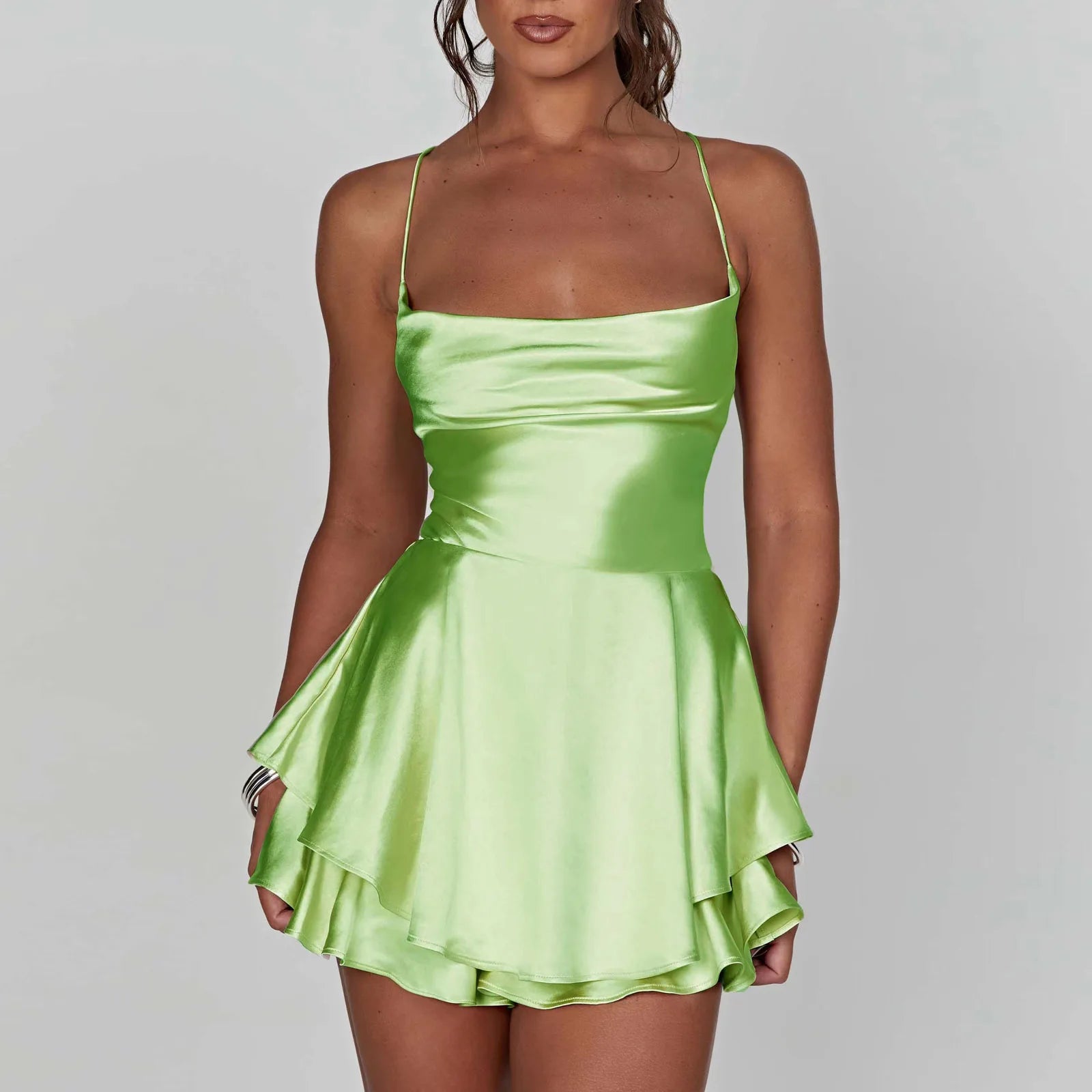 Damer Cami Playsuit med Cowl Neck 8
