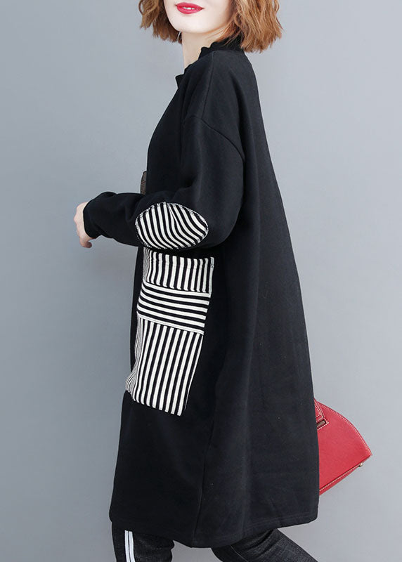 Damer Fleece Klänning med Fickor 3